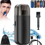 USB-C Nose Hair Trimmer — 6000 RPM, Percent Display, Washable Head