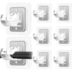 Gravity-Lock Curtain Holders