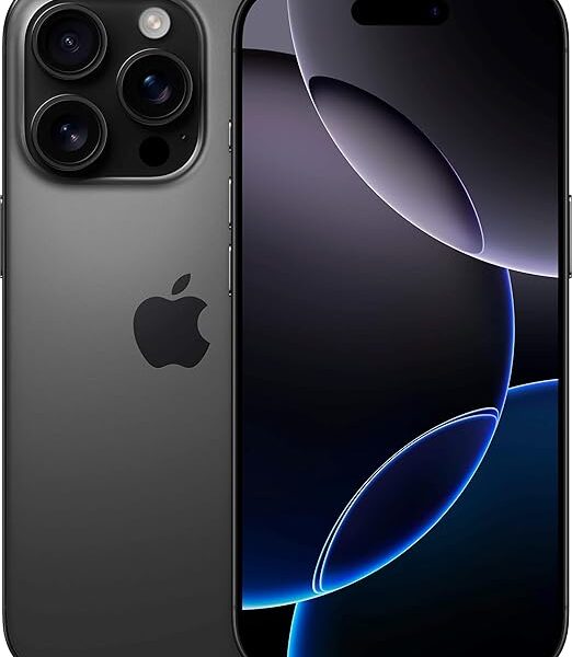 Apple iPhone 16 Pro Max, 256GB, Black Titanium - Unlocked (Renewed)