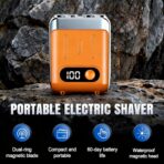 New Upgrade  Men's Portable Mini Rotary Electric Shaver