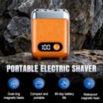 New Upgrade  Men's Portable Mini Rotary Electric Shaver
