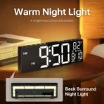 10.5-inch large LED display alarm clock - Image 3